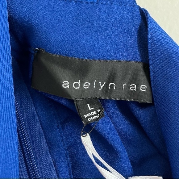 NWT Adelyn Rae Deven Lace Sleeveless Midi Dress Cobalt Blue Size Large - Picture 8 of 12